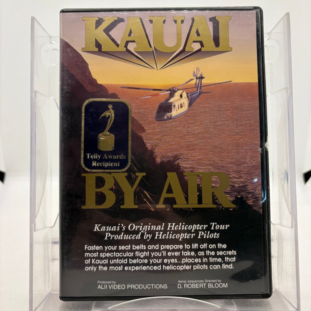 Kauai By Air Original Helicopter Tour DVD Ali'i Video Productions 2000 Hawaii